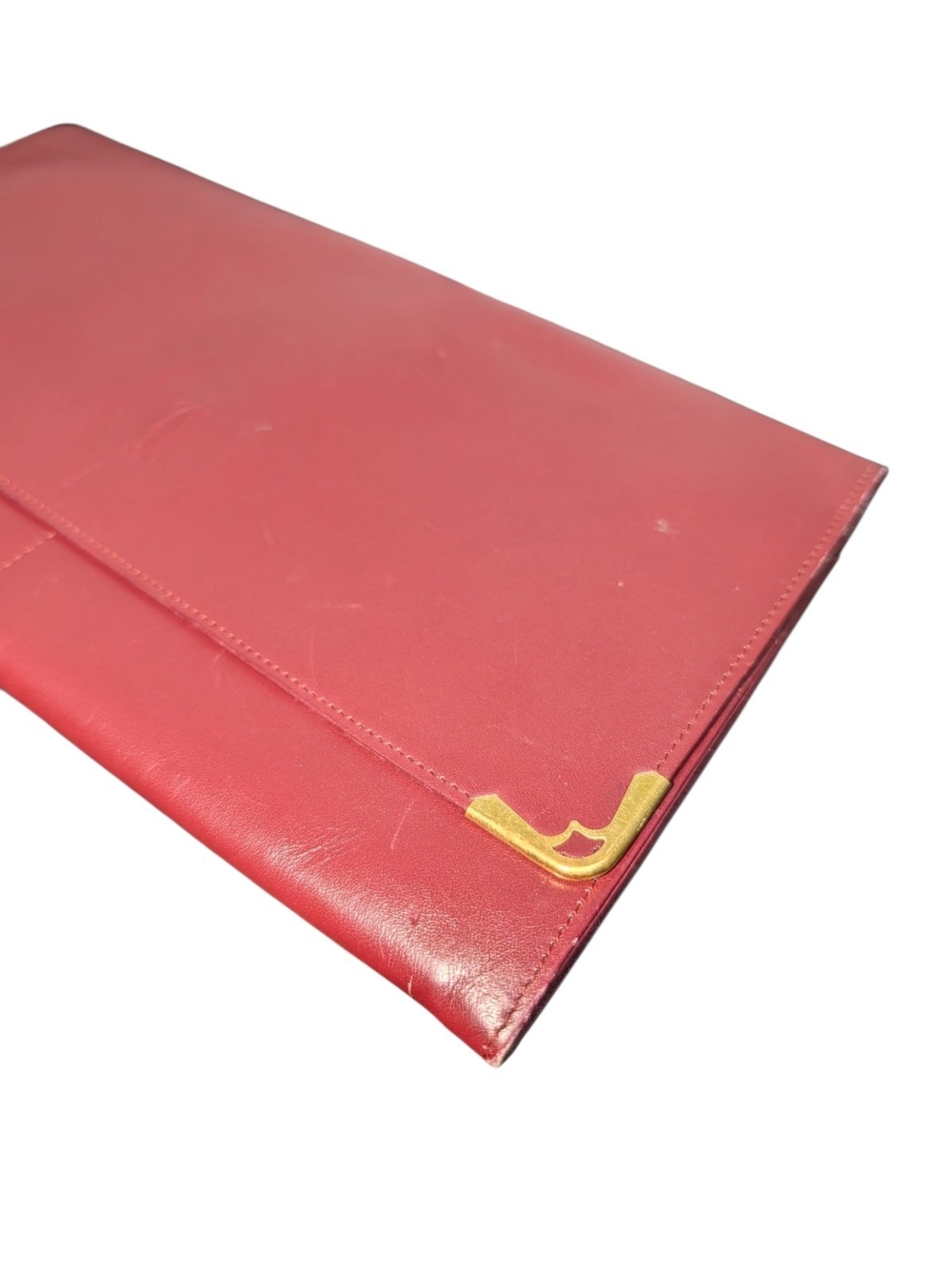 Vintage Cartier Burgundy Leather Clutch - Picture 4 of 7